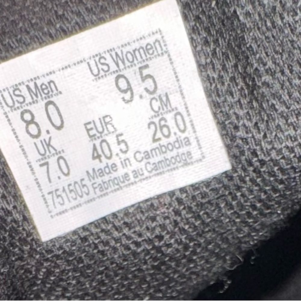 Vans Black and Red Velvet Women's Athletic Shoes - Picture 8 of 8